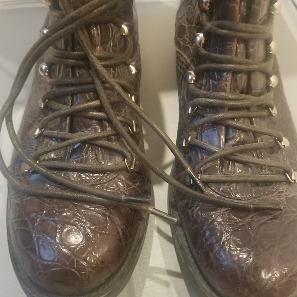 Bally Crocodile Lace-Up Boot - Picture 4 of 11